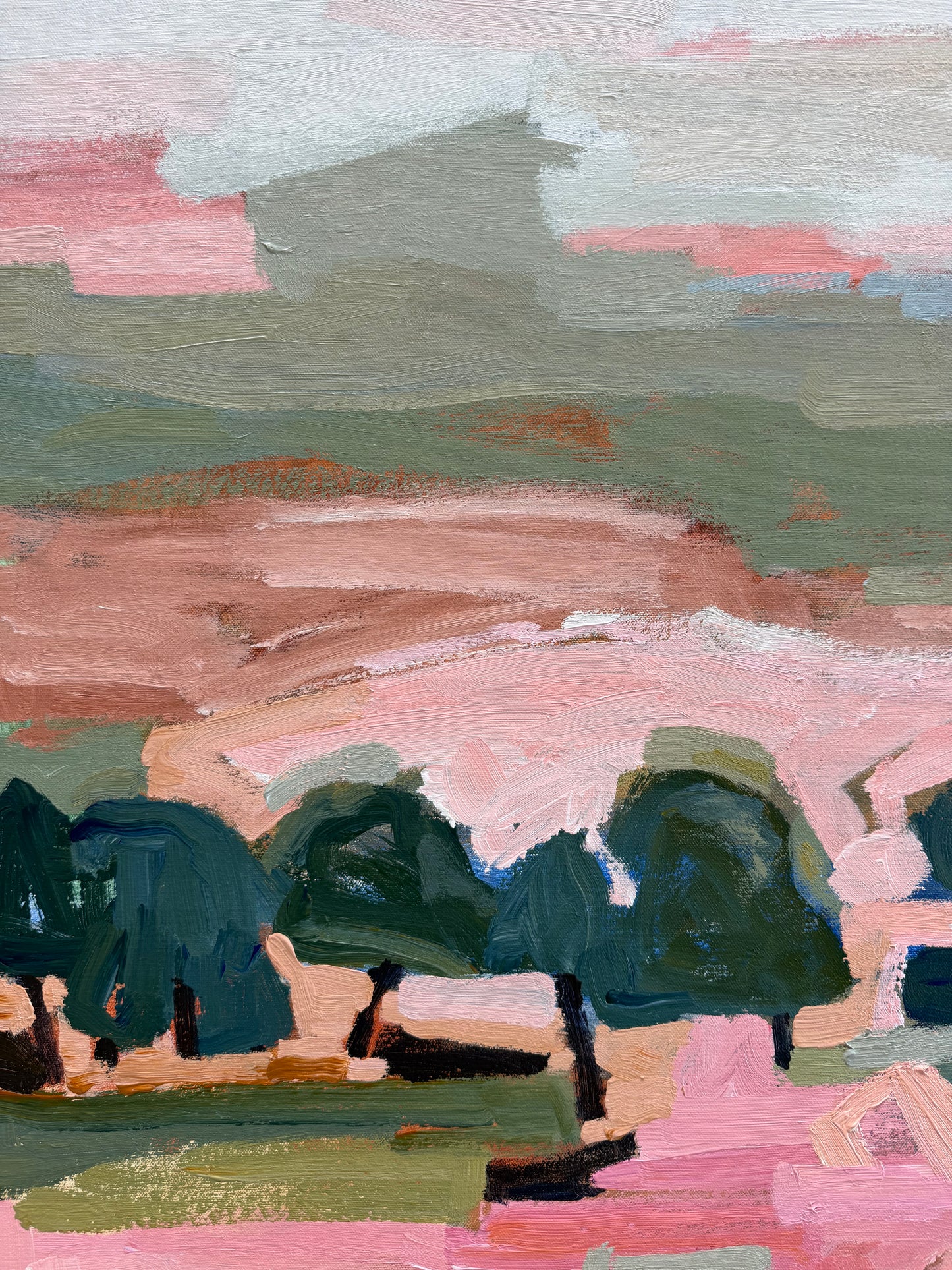 Summertime With You 103x103cm FRAMED