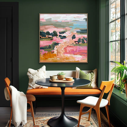 Summertime With You 103x103cm FRAMED