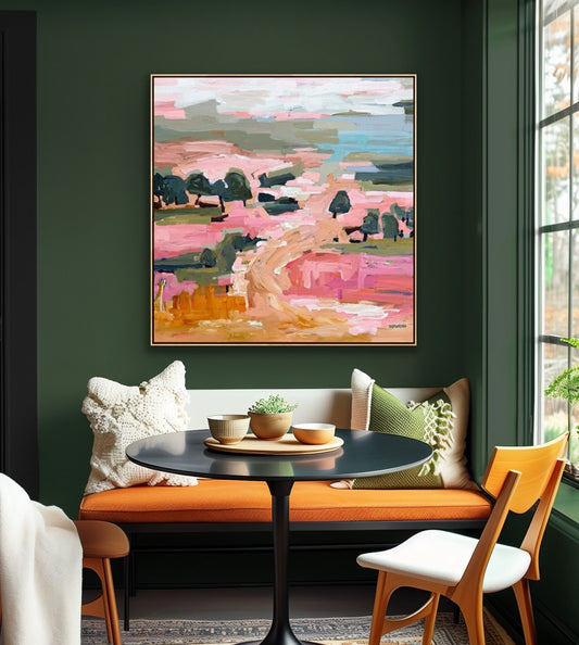 Summertime With You 103x103cm FRAMED