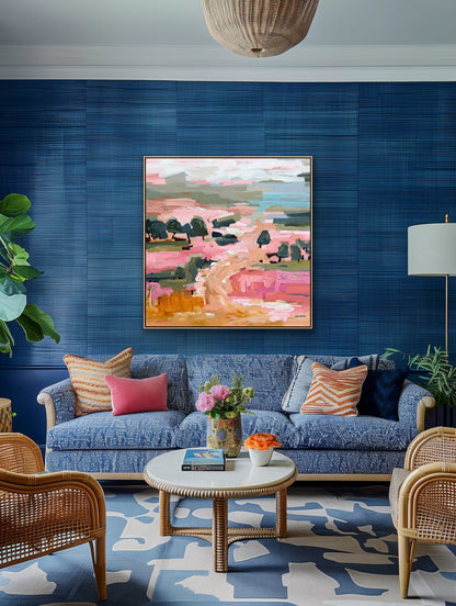 Summertime With You 103x103cm FRAMED