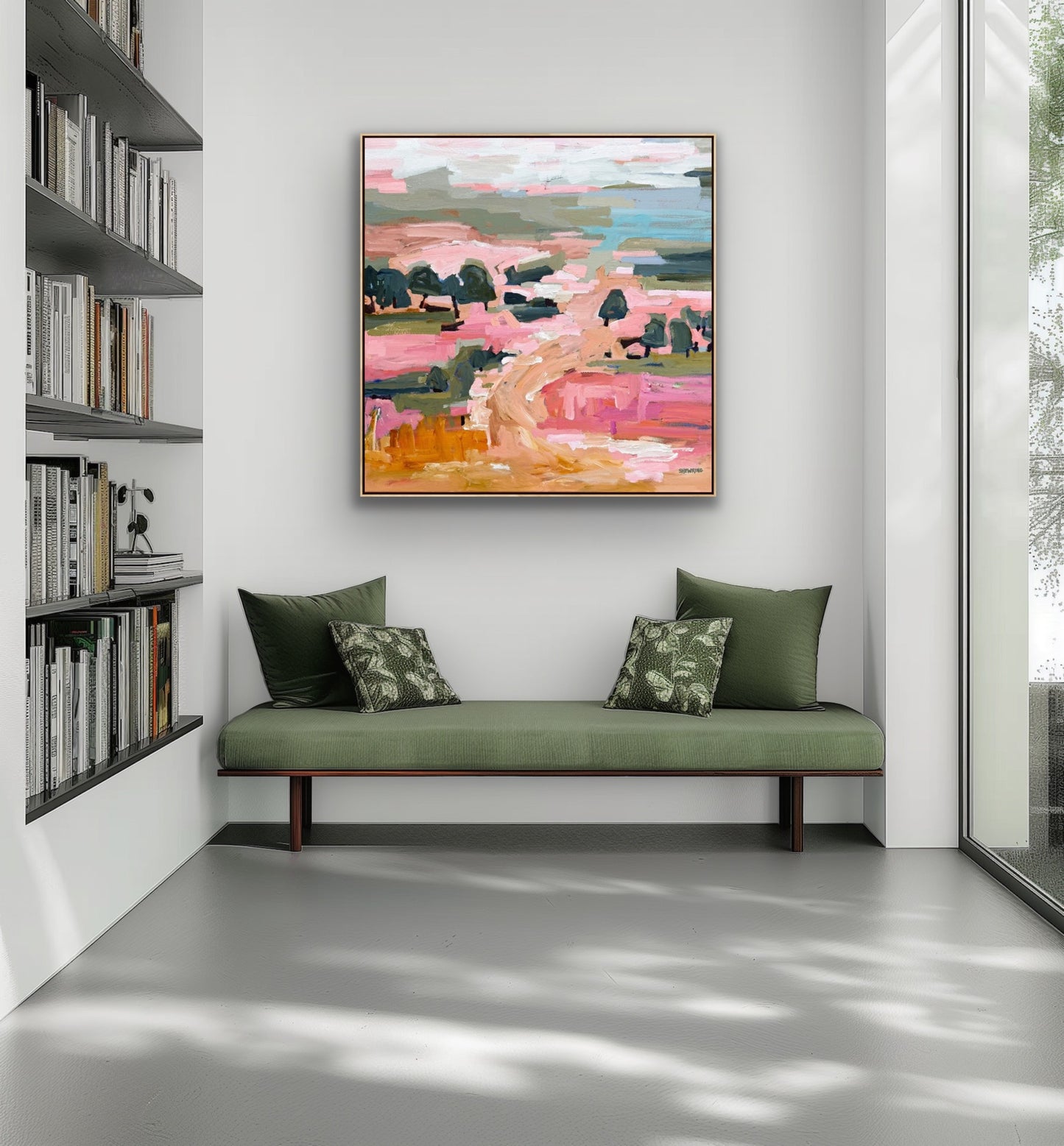 Summertime With You 103x103cm FRAMED