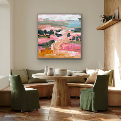 Summertime With You 103x103cm FRAMED