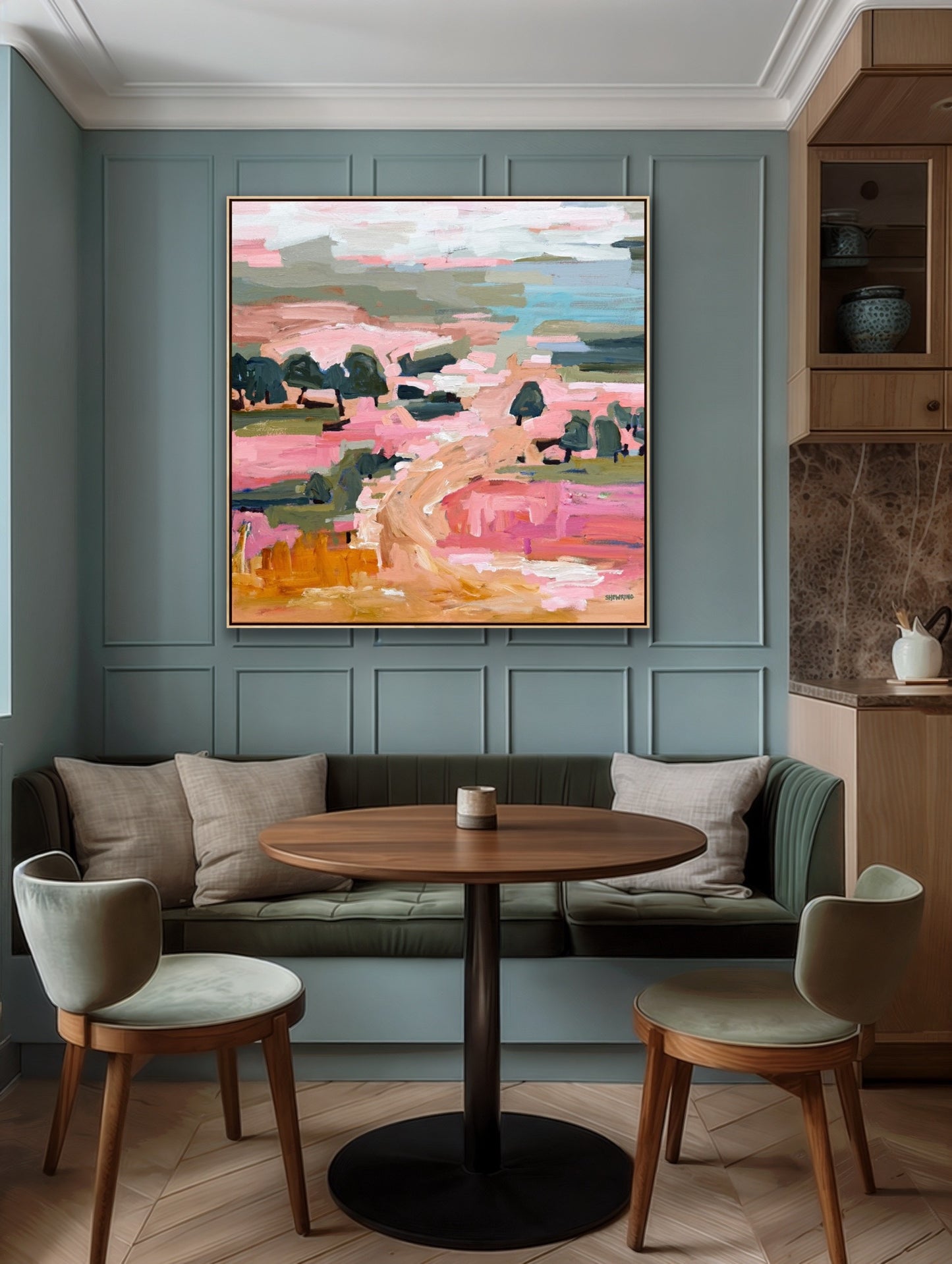 Summertime With You 103x103cm FRAMED
