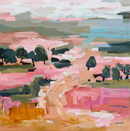 Summertime With You 103x103cm FRAMED