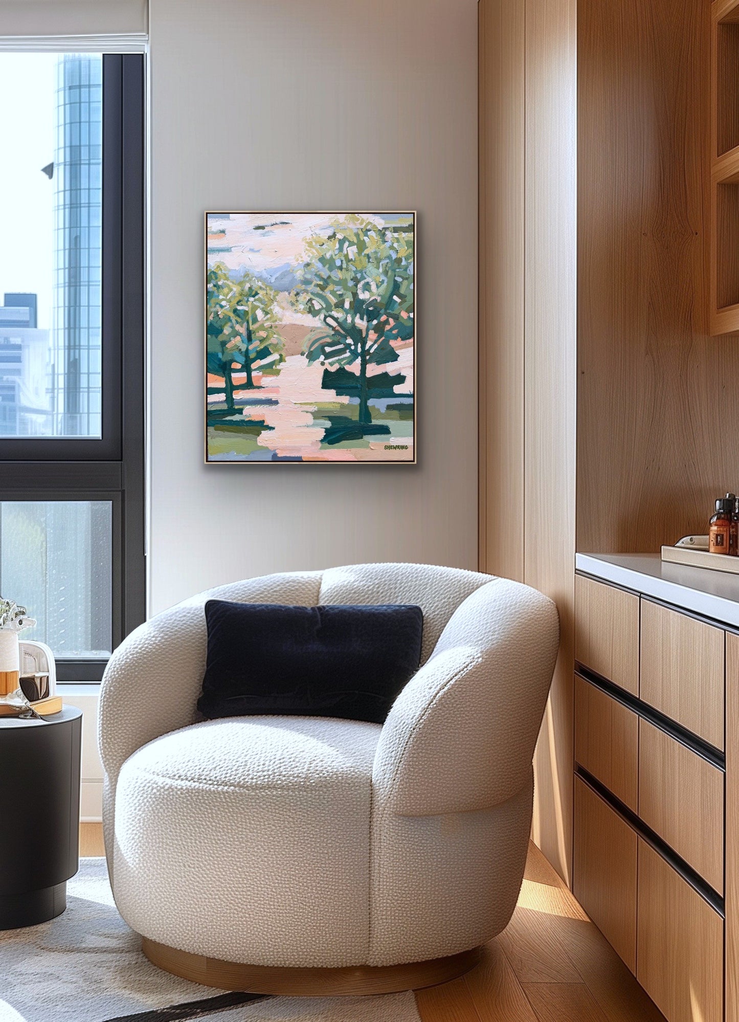 Sunbeams 64x54cm FRAMED **exclusively available at Martine Gallery - link inside here**