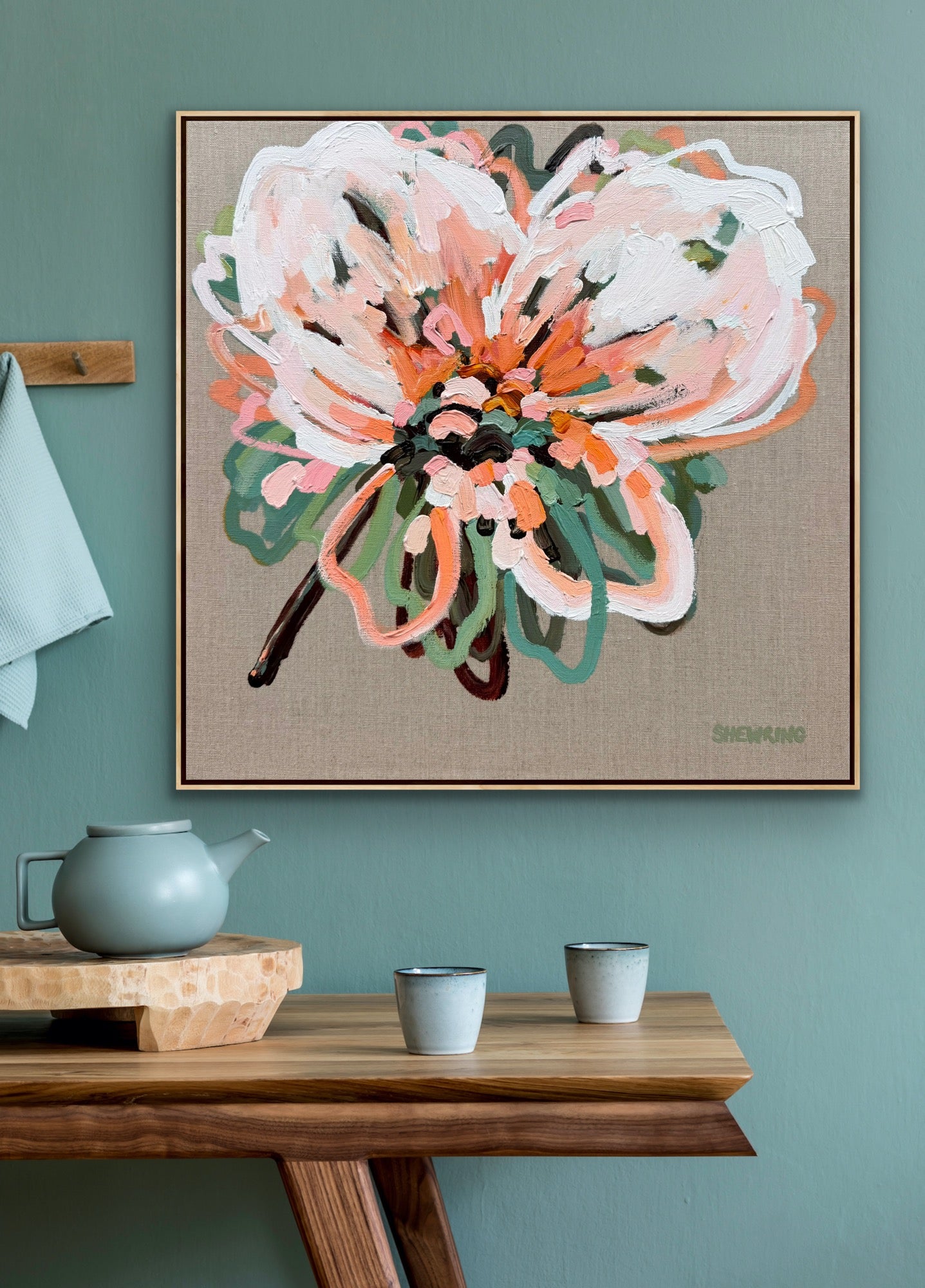 Sunday Morning 53x53cm FRAMED