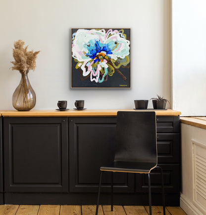 Sunny Blue 43 x 43 cm FRAMED ***Exclusively available at Mynt Gallery in Canterbury VIC***