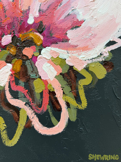 Sunny Pink 43 x 43 cm FRAMED ***Exclusively available at Mynt Gallery in Canterbury VIC***