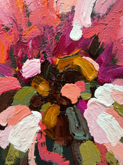 Sunny Pink 43 x 43 cm FRAMED ***Exclusively available at Mynt Gallery in Canterbury VIC***