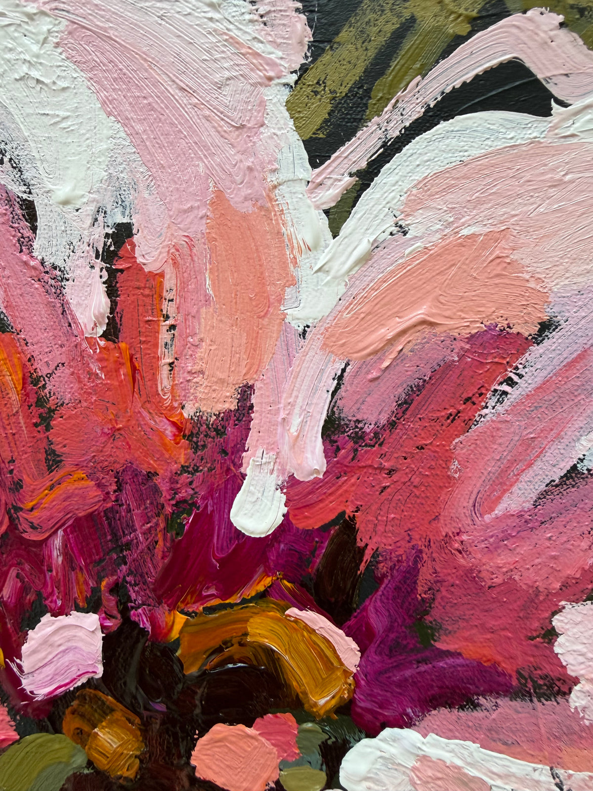 Sunny Pink 43 x 43 cm FRAMED ***Exclusively available at Mynt Gallery in Canterbury VIC***