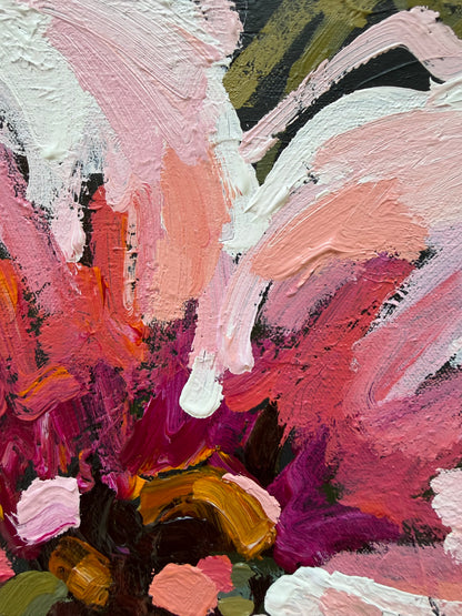 Sunny Pink 43 x 43 cm FRAMED ***Exclusively available at Mynt Gallery in Canterbury VIC***