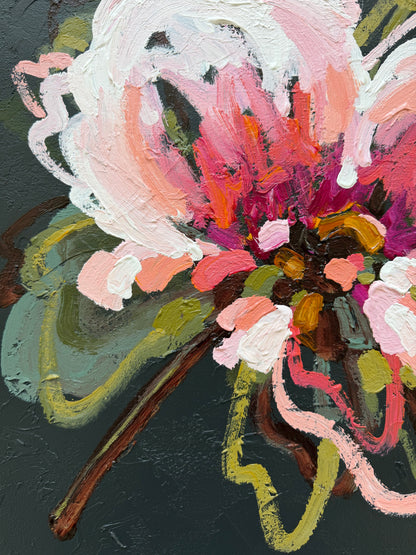 Sunny Pink 43 x 43 cm FRAMED ***Exclusively available at Mynt Gallery in Canterbury VIC***