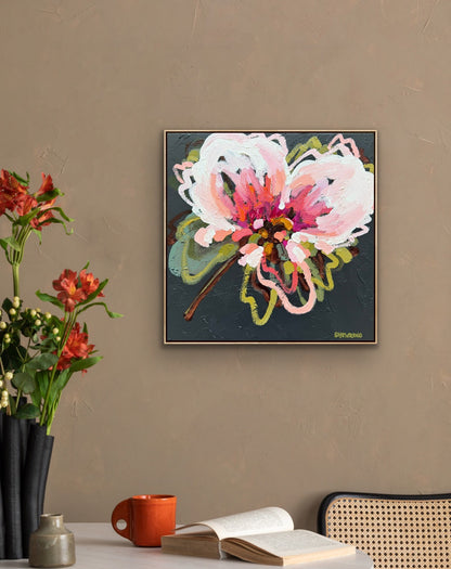 Sunny Pink 43 x 43 cm FRAMED ***Exclusively available at Mynt Gallery in Canterbury VIC***