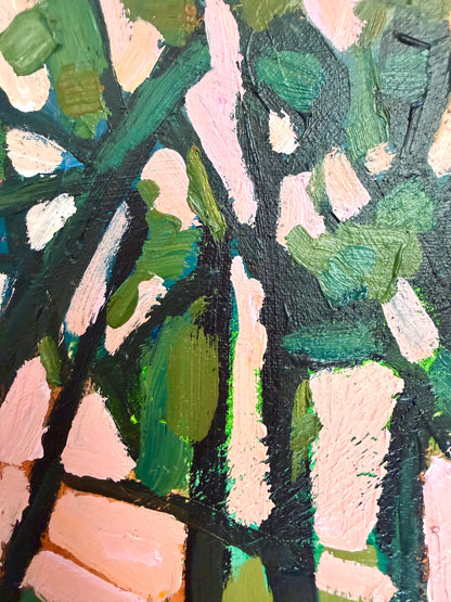 Sunset In The Woods 28 x 23 cm FRAMED