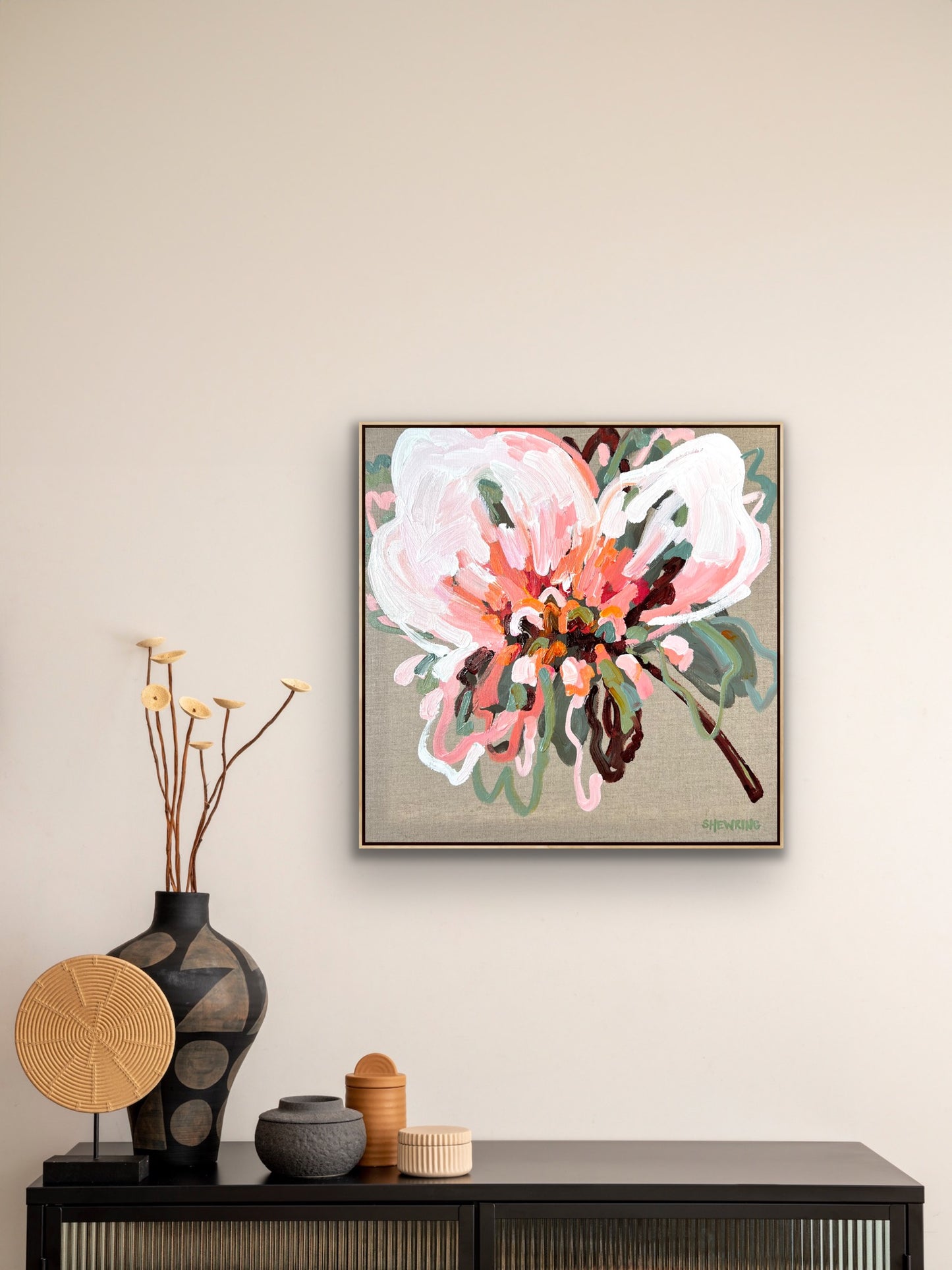 The Best Days 53x53cm FRAMED SOLD