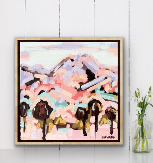 The Serenity 33x33cm FRAMED SOLD