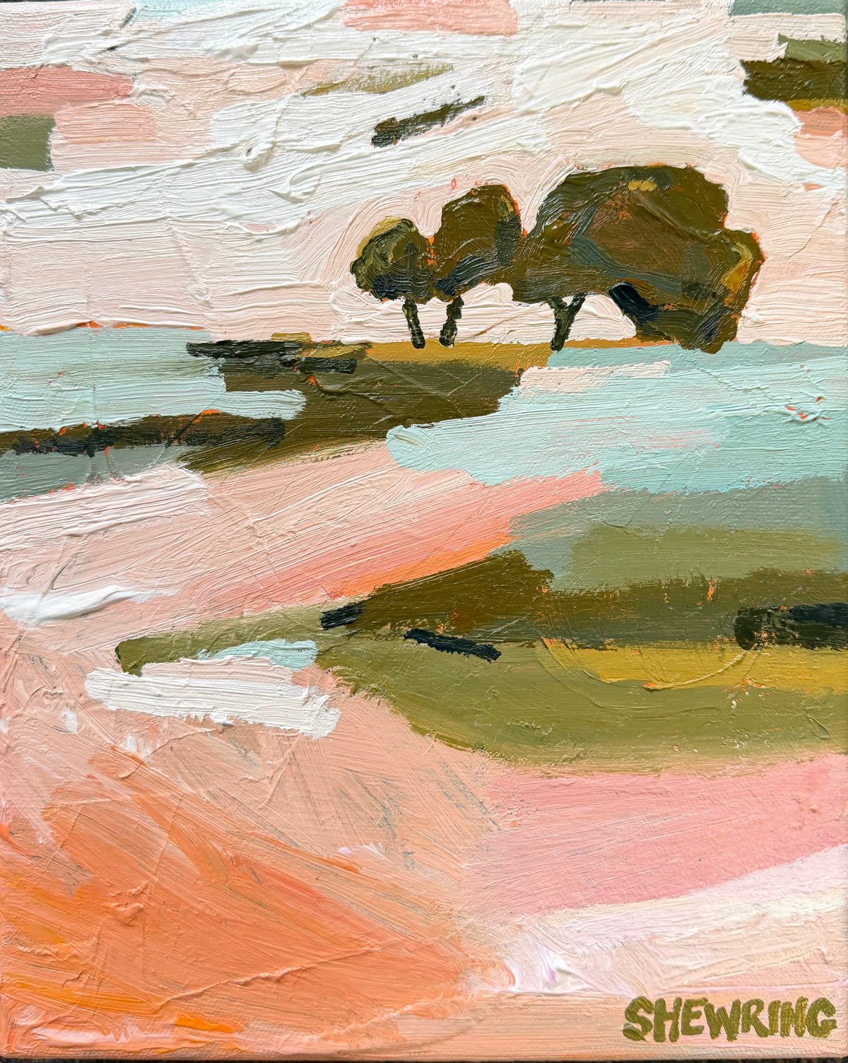 The Three Of Us 28 x 23 cm FRAMED