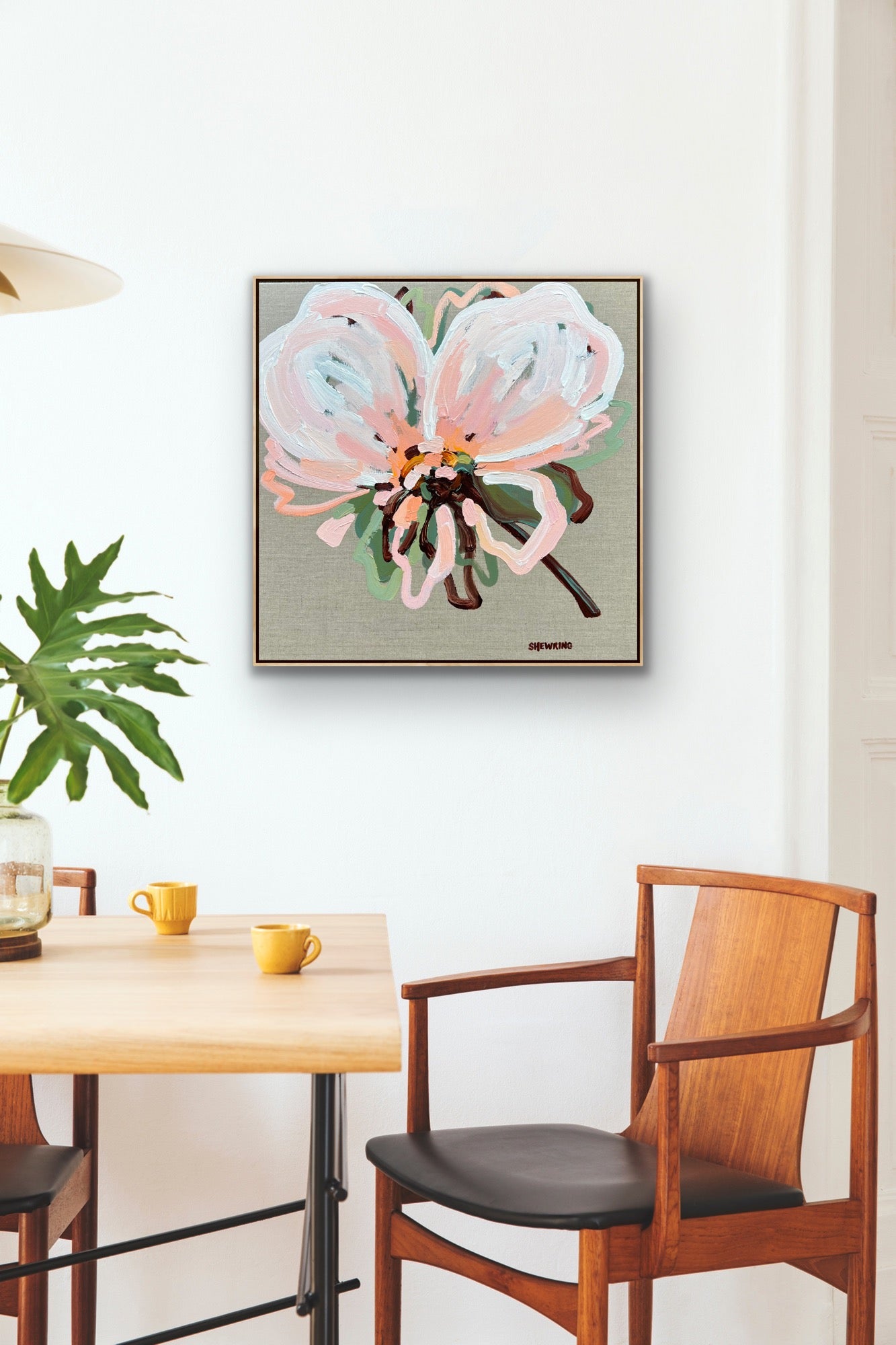 The Flower 53x53cm FRAMED