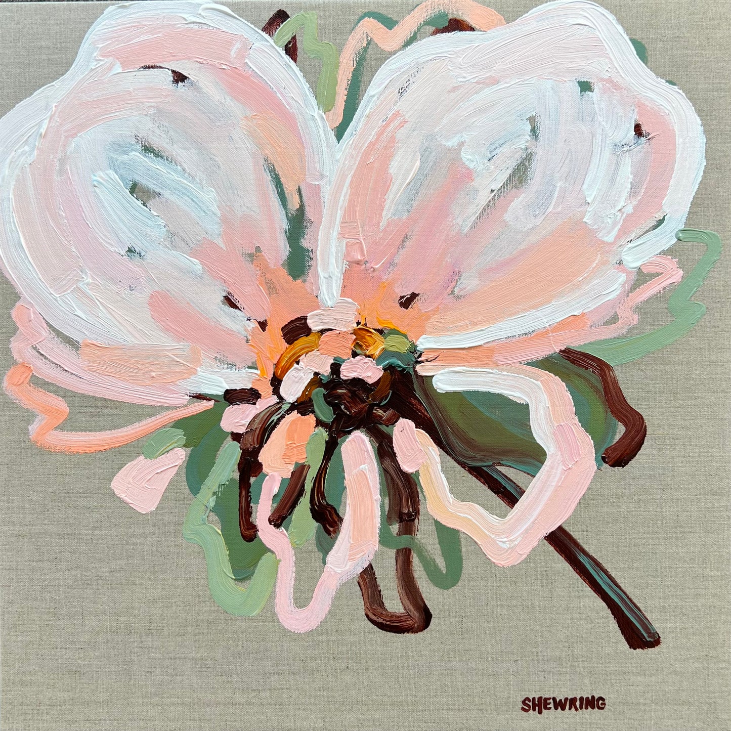 The Flower 53x53cm FRAMED
