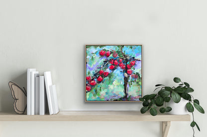 Under The Apple Tree 28x28cm Framed SOLD