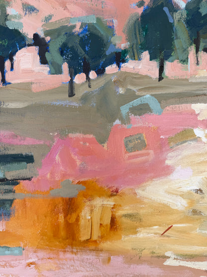 Under The Summer Sun 103x103cm FRAMED