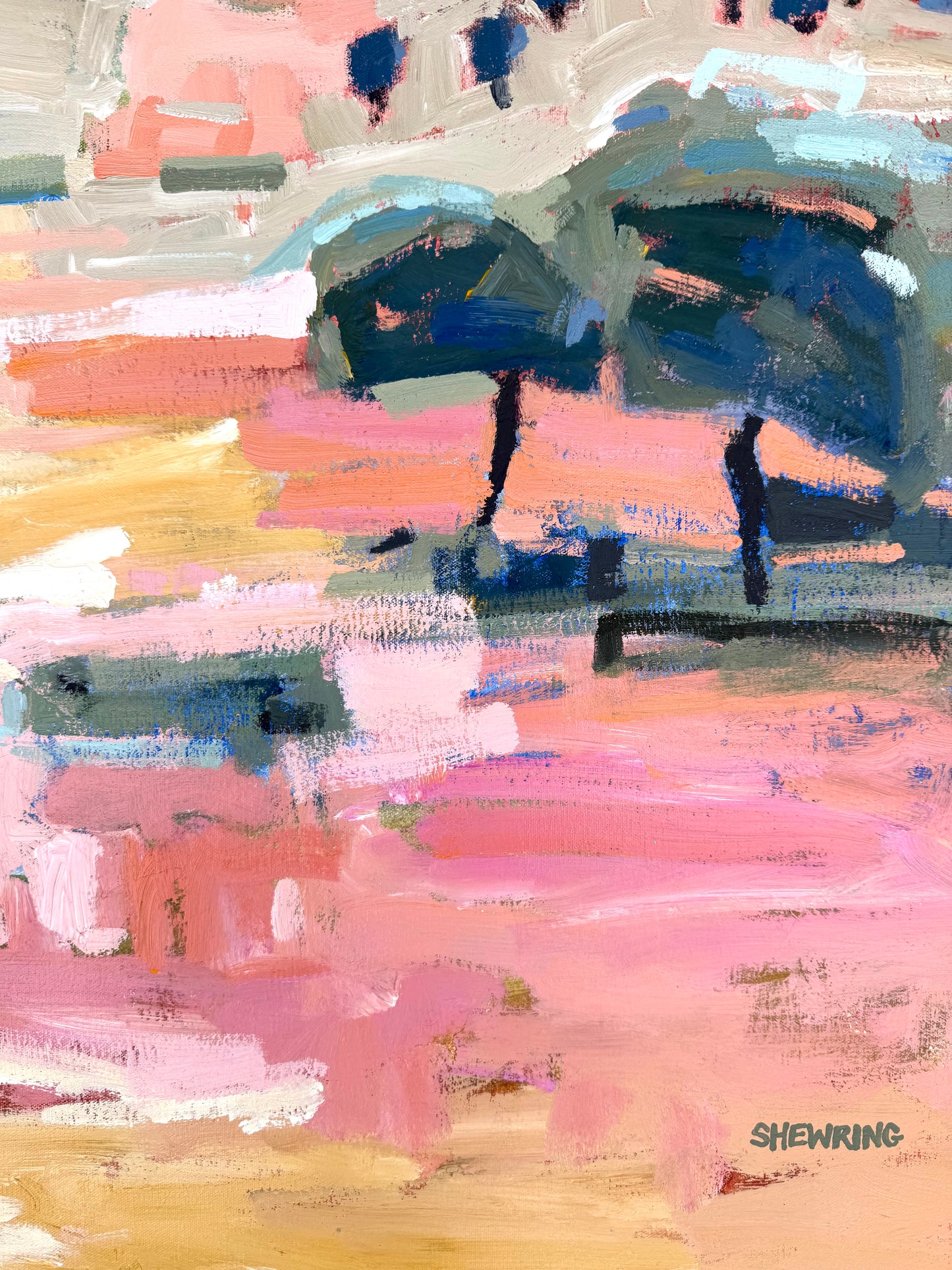 Under The Summer Sun 103x103cm FRAMED