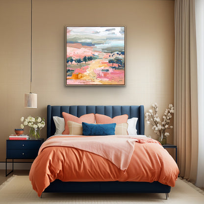 Under The Summer Sun 103x103cm FRAMED