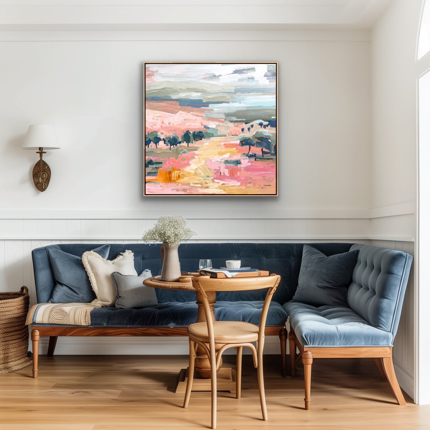 Under The Summer Sun 103x103cm FRAMED