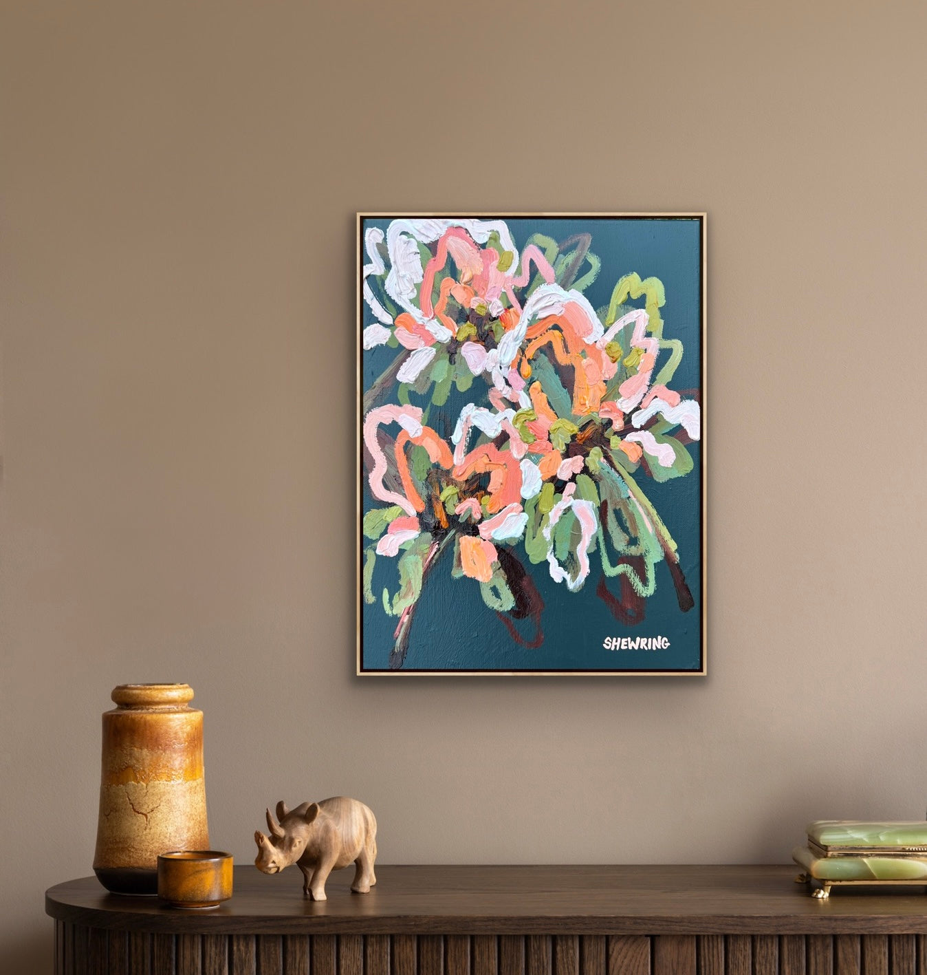 Love Wild Flowers 43x33cm Framed SOLD