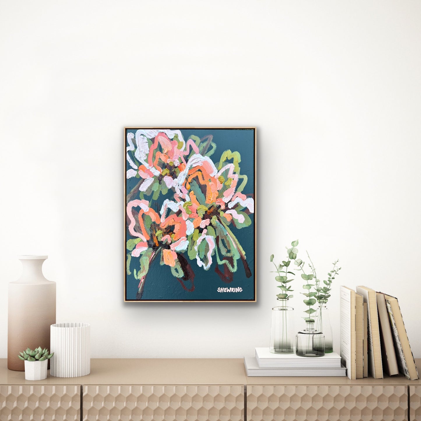 Love Wild Flowers 43x33cm Framed SOLD