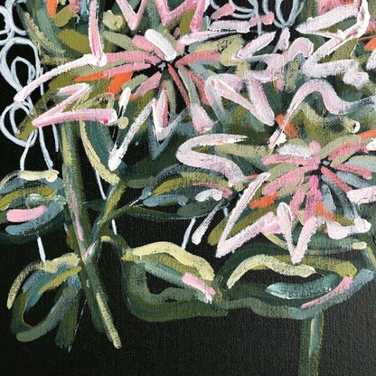 Autumn Protea - A3 canvas board 42x30cm SOLD
