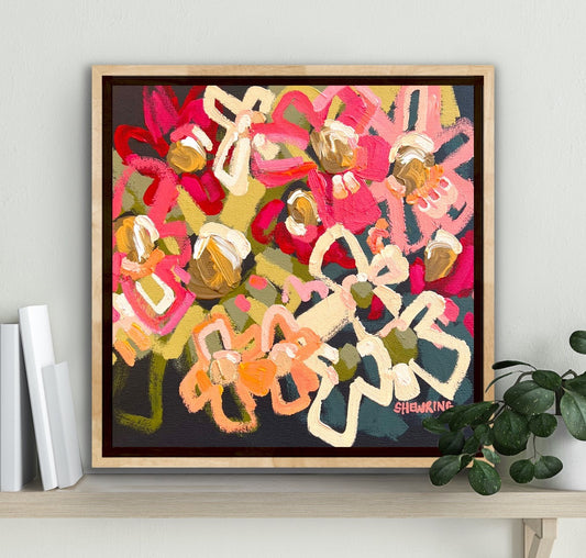 Falling In Love 45x45cm FRAMED SOLD