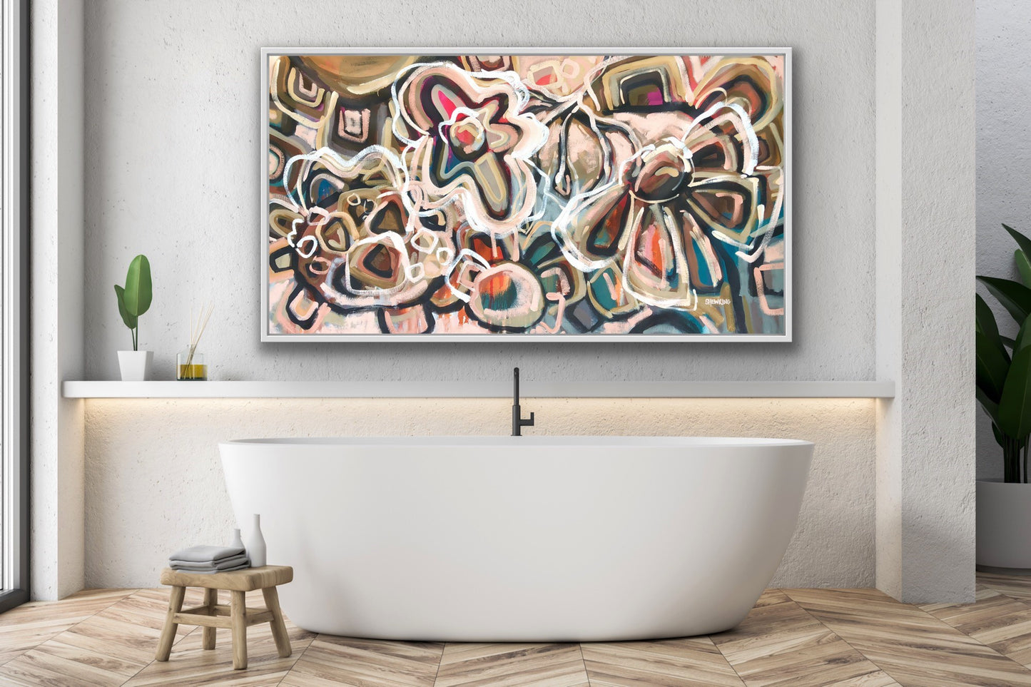 Moroccan Spice 155x85cm FRAMED SOLD