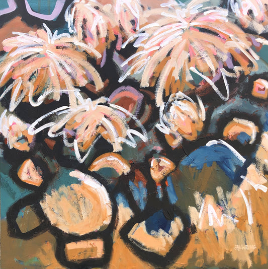 Oasis Overload 92x92cm FRAMED SOLD
