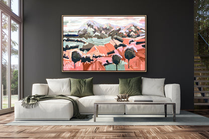 Summer Summit FRAMED 150x100cm SOLD ***exclusively at JUMBLED Online