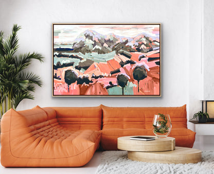 Summer Summit FRAMED 150x100cm SOLD ***exclusively at JUMBLED Online