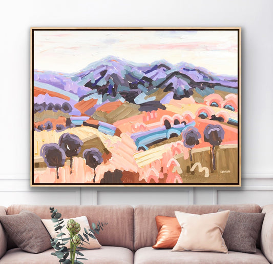 Sunshine On Macedon FRAMED 150x100cm