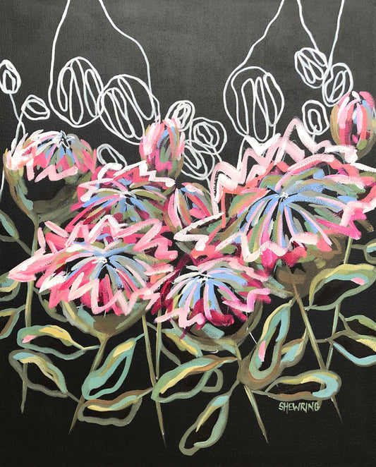 Wild Protea 74x60cm SOLD