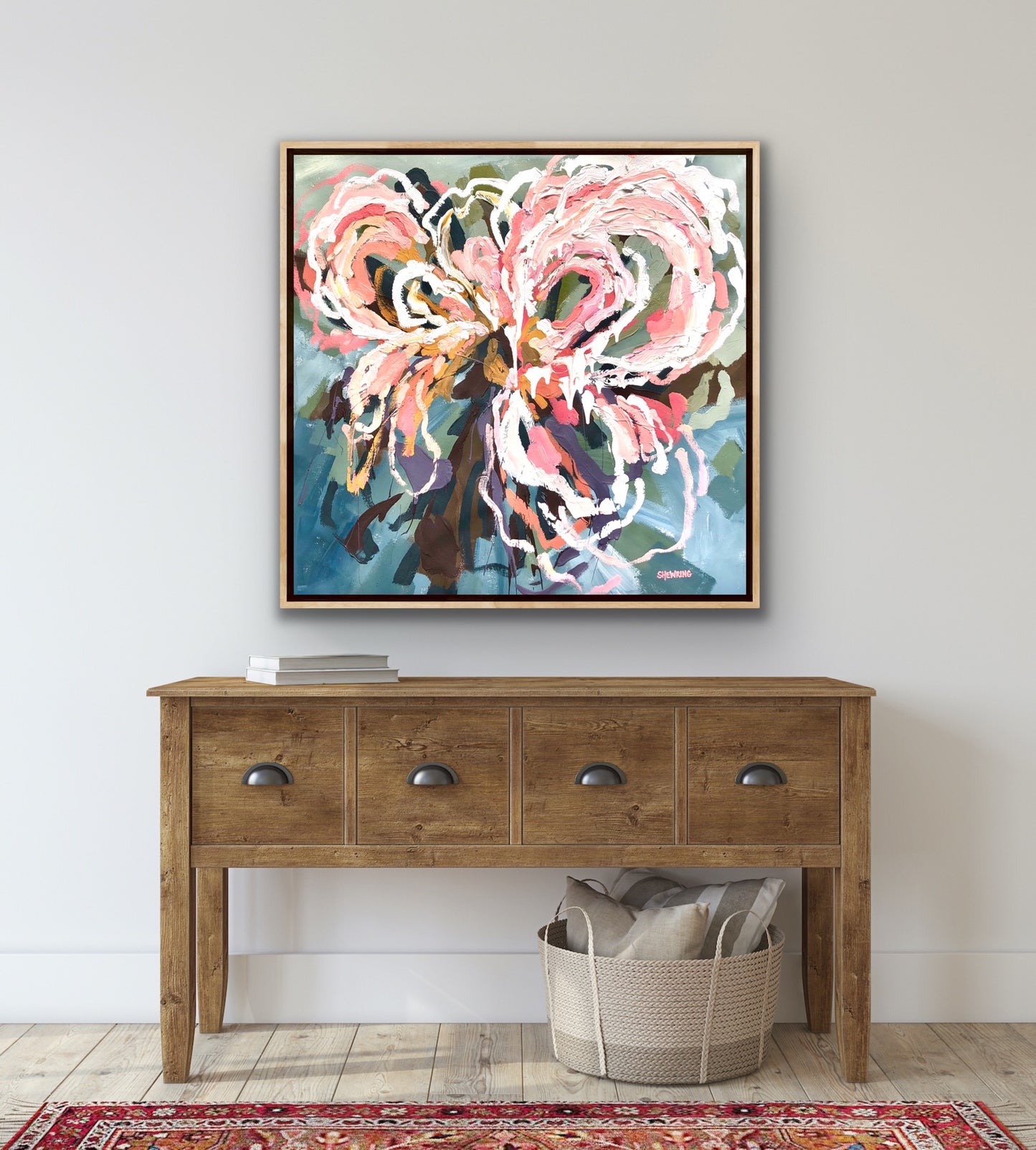 Love Passion 87x84cm (or can be 84x84cm) FRAMED SOLD